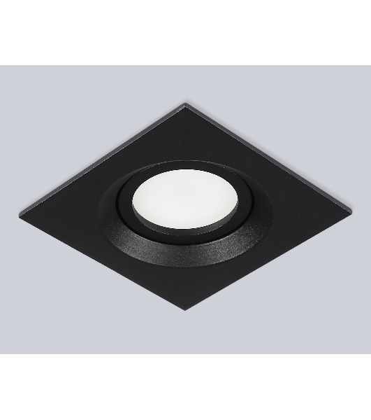 Встраиваемый поворотный точечный светильник Ambrella light TN102744 BK черный IP20 GU5.3 95*95*25