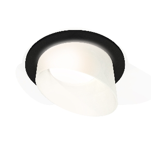 Комплект встраиваемого светильника Ambrella light XC7622046 SBK/FR черный песок/белый матовый MR16 GU5.3 (C7622, N7175)