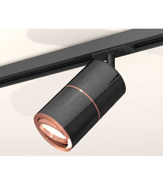 Светильник Ambrella light XT7403001 DCH/PPG/SBK черный хром/золото розовое полированное/черный песок MR16 GU5.3