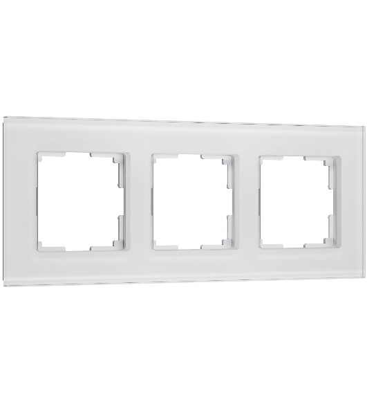 Рамка на 3 поста Senso (белый, стекло soft-touch) W0033101