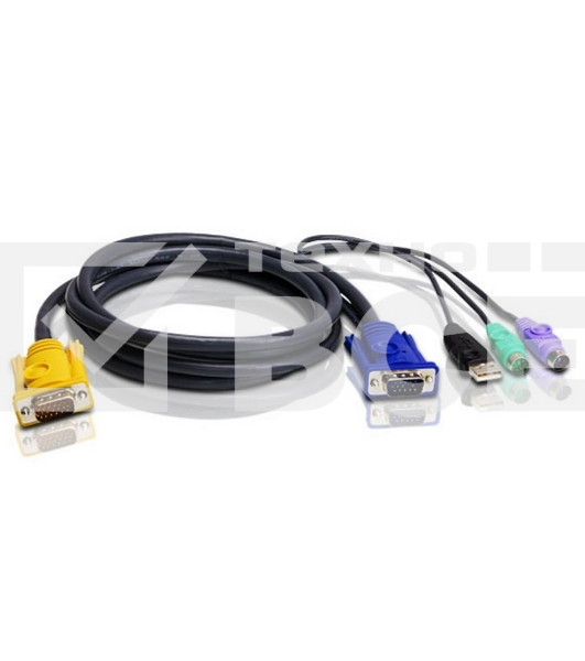 Кабель ATEN USB-PS/2 HYBRID CABLE.; 3M*2L-5303UP