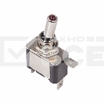 Тумблер 12V 25А (3c) ON-OFF однополюсныйс красной LED подсветкойRexant, фото 1