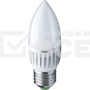 Лампа светодиодная 94 481 NLL-P-C37-5-230-2.7K-E27-FR 5Вт свеча 2700К тепл. бел. E27 330лм 220-240В Navigator 94481