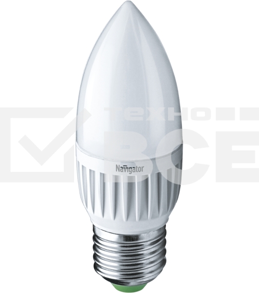 Лампа светодиодная 94 481 NLL-P-C37-5-230-2.7K-E27-FR 5Вт свеча 2700К тепл. бел. E27 330лм 220-240В Navigator 94481