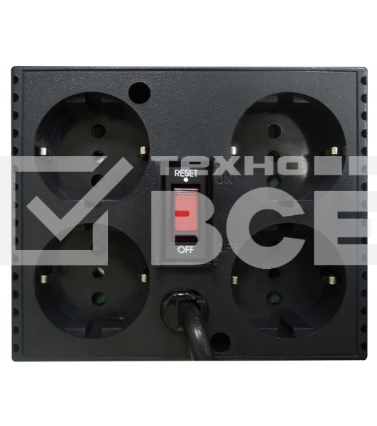 Стабилизатор напряжения Powercom TCA-1200 600Вт 1200ВА черный