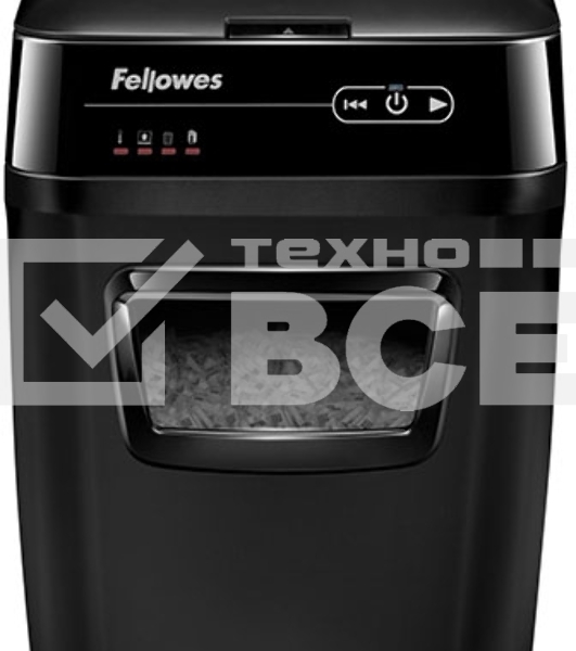 Шредер Fellowes AutoMax 200C (секр.P-4)/фрагменты/200лист./32лтр./пл.карты