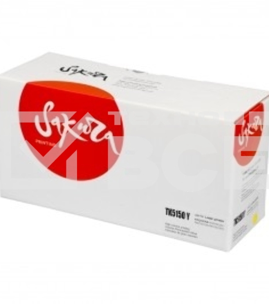 Картридж Sakura TK5150Y для Kyocera Mita ECOSYS P6035cdn/ M6035cidn/ M6535cidn, желтый, 10 000 к.