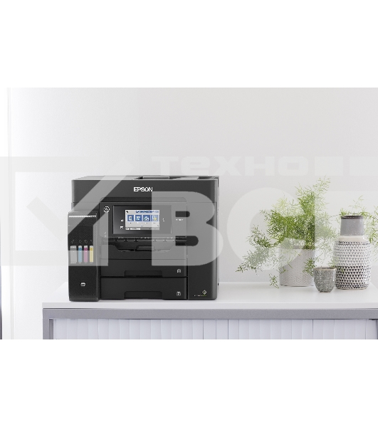 МФУ струйный Epson L6550 (C11CJ30404), A4, цветной, печ. до 25/12 стр/мин.(ч/б/цв.), скан. до 27.5 стр/мин., 4800x2400 dpi (печ.), 2400x1200 dpi (скан.), Ethernet, USB, Wi-Fi