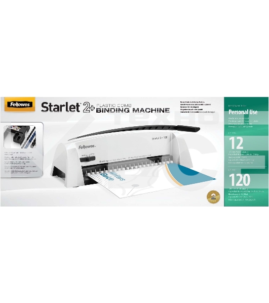Переплетчик Fellowes Starlet 2+ (FS-52279) A4/перф.12л.сшив/макс.120л./пластик.пруж. (6-16мм)