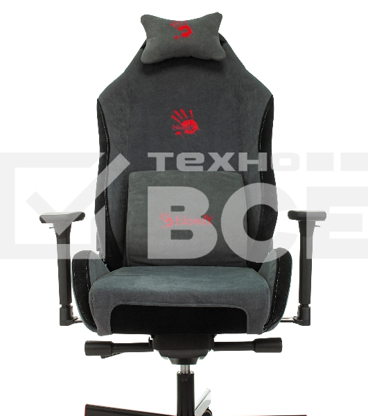 Кресло игровое A4Tech Bloody GC-420 серый, крестовина металл