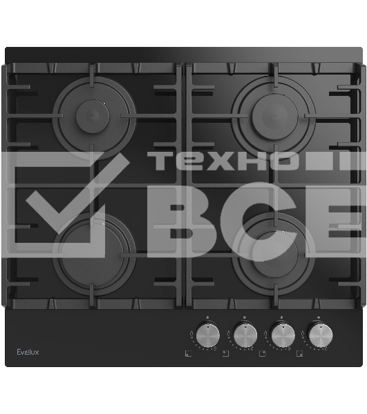 Газовая варочная панель Evelux HEG 600 BG