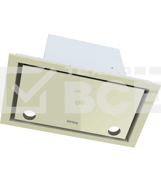 Встраиваемая вытяжка Korting KHI 6777 GB слоновая кость