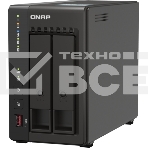 SMB QNAP TS-253E-8G NAS, 2-tray w/o HDD. 2xHDMI-port. 4-core Celeron J6412 2-2.6 GHz, 8GB DDR,  2x2.5Gb LAN, 2 x M.2 2280 PCIe Gen 3 x2, 2x USB 3.2 Gen 2 (10Gbps) Port, 2x USB 2.0 port, фото 1