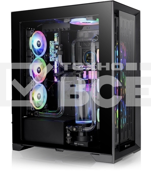 Компьютерный корпус Thermaltake CTE T500 TG ARGB черный без БП ATX 3x140mm 2xUSB3.0 1xUSB3.1 audio bott PSU