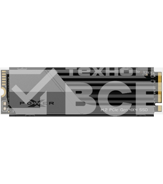 Накопитель SSD Silicon Power XS70, 2Tb, PCIe 4.0 x4, M.2 2280, NVMe, R/W 7300/6800, с радиатором