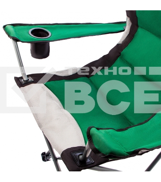Кресло складное с подлокотниками и подстаканником 60x60x110/92 см, Camping  Palisad