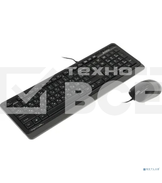 Клавиатура + мышь A4 Fstyler F1010 клав:черный/серый мышь:черный/серый USB Multimedia