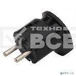 Вилка ЭРА с/з угловая 16A черная (24/480/3840), фото 1