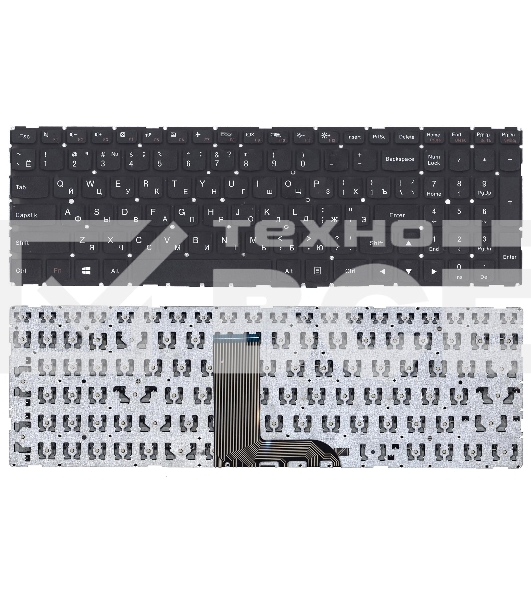 Клавиатура для ноутбука Lenovo Yoga 500-15, черная