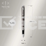 Ручка перьевая Parker IM Core F321 (CW1931650) Dark Espresso CT F сталь нержавеющая подар.кор., фото5