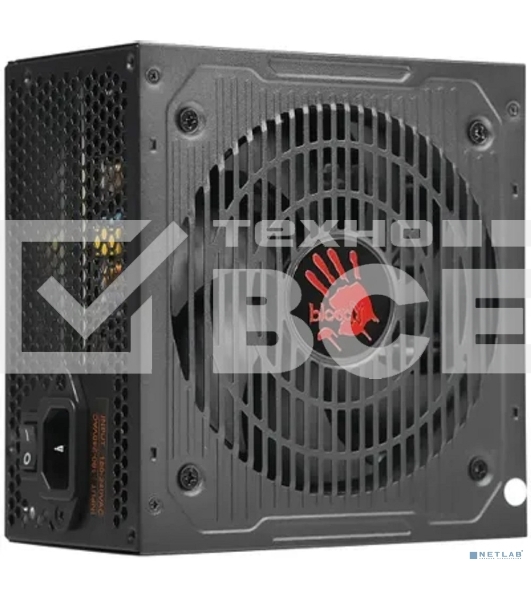 Блок питания Bloody BD-PS750B, 750Вт, 80 PLUS Bronze, 120мм, черный