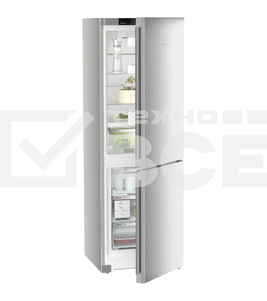 Холодильник Liebherr Plus CBNsdc 522i-22 001 серебристый SmartSteel двухкамерный 216/94л морозилка снизу, No Frost