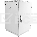 Шкаф коммутационный ЦМО (ШТК-М-24.6.6-3ААА) напольный 24U 600x600 мм пер. дв. металл 2 бок. пан. металл 700 кг серый 455 мм 55 кг 1245 мм, фото 1