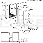 Встраиваемая посудомоечная машина ELECTROLUX EEG63400L/Встраиваемая узкая посудомоечная машина, загрузка на 10 комплектов посуды, сенсорное управление, 8 программ, 44.6x55x82 см, черный, сушка: стандартная (конденсация), индикация на полу: проекция дисплея, фото 1