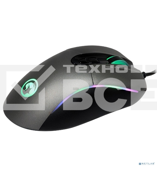 Мышь MARVO G950 Black USB Мышь игровая проводная оптическая, 4000dpi, Сенсор Avago A3050, 7 кнопок, RGB подсветка, Программируемые кнопки, Сменные боковины, USB, Кабель 1,8 м