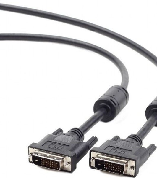 Кабель DVI-D dual link Gembird/Cablexpert, 25M/25M, 3.0м, черный, экран, феррит.кольца, пакет