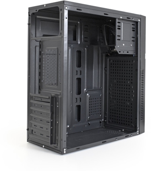 Компьютерный корпус Miditower ExeGate AA-443-AA350 (ATX, AA350 8 см, 2хUSB+HD Audio, черный)