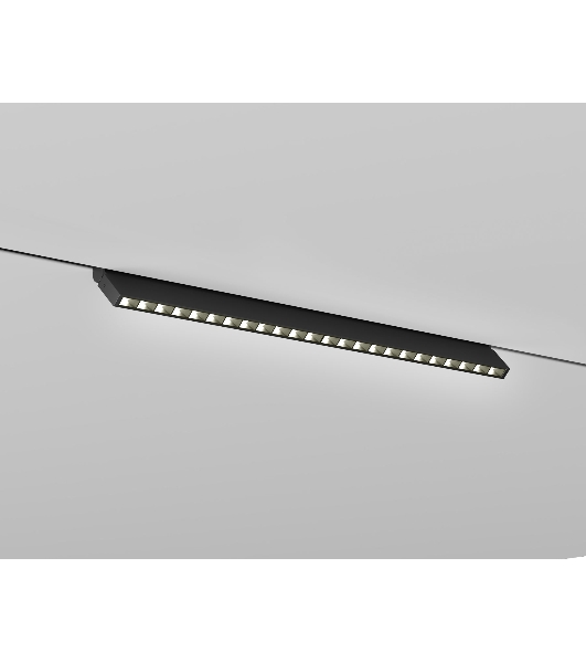 Трековый светильник GL2365 BK черный IP20 20W 3CCT 3000-6400K 48V 400*10*73