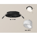 Комплект встраиваемого светильника Ambrella light XC7622046 SBK/FR черный песок/белый матовый MR16 GU5.3 (C7622, N7175), фото 1