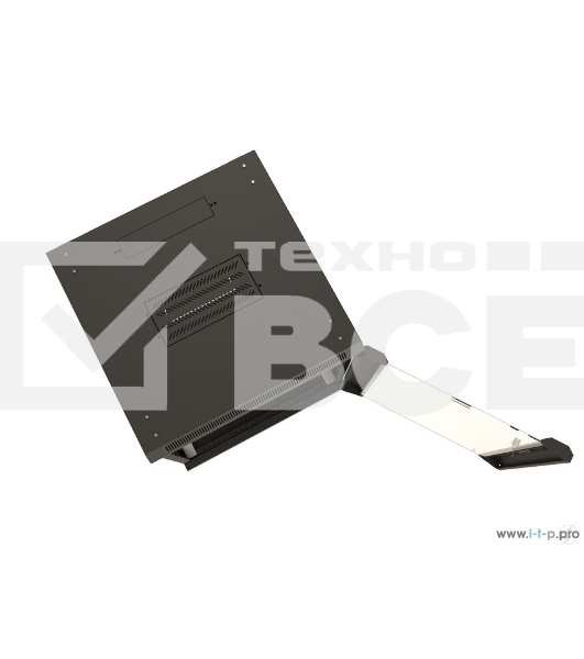 Шкаф настенный Hyperline TWB-1245-GP-RAL9004 19-дюймовый (19