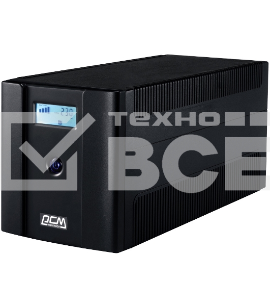 Источник бесперебойного питания Powercom Raptor RPT-1025AP LCD EURO