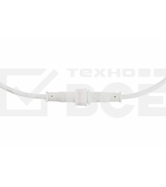 Соединительный кабель (2pin) герметичный (IP67) 2х0.35 мм² белый Rexant