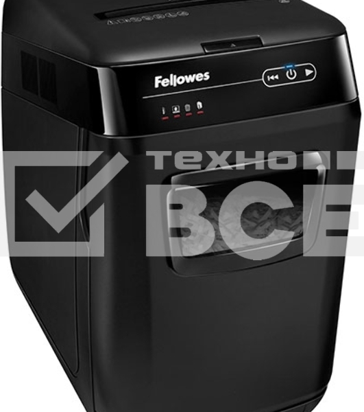 Шредер Fellowes AutoMax 200C (секр.P-4)/фрагменты/200лист./32лтр./пл.карты