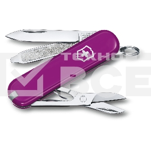 Нож перочинный Victorinox Classic Tasty Grape (0.6223.52G) 58мм 7 функций карт.коробка