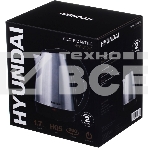 Чайник электрический Hyundai HYK-S1030 1.7л. 2200Вт серебристый матовый/черный (корпус: металл), фото7