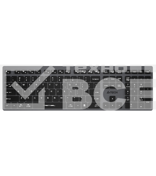 Клавиатура A4Tech Fstyler FBX50C беспроводная, USB, Bluetooth/Радиоканал, серый