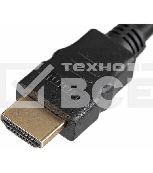 Кабель соединительный аудио-видео HDMI (m)/HDMI (m) 3м. феррит.кольца Позолоченные контакты черный (NO NAME)