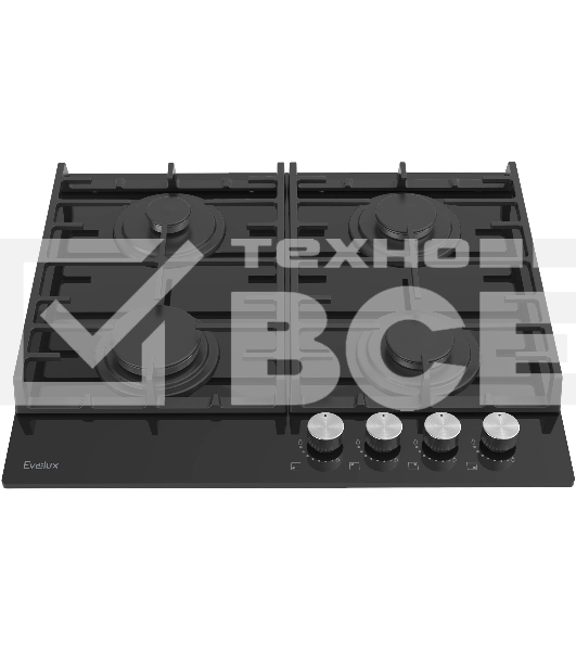 Газовая варочная панель Evelux HEG 600 BG