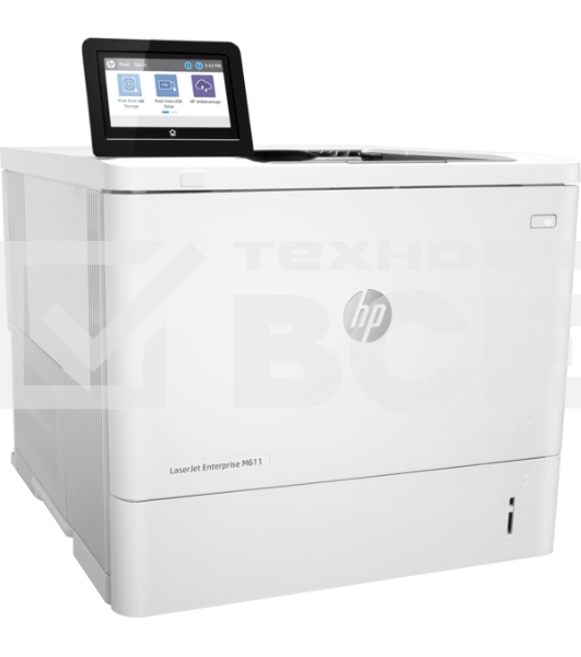 Принтер лазерный HP LaserJet Enterprise M611dn (7PS84A), A4, ч/б, печ. до 61 стр/мин., 1200 x 1200 dpi, USB, RJ-45