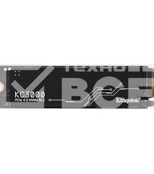 Накопитель SSD Kingston KC3000, 1TB, M.2 2280, PCIe 4.0 x4, R/W 7000/6000, с радиатором.