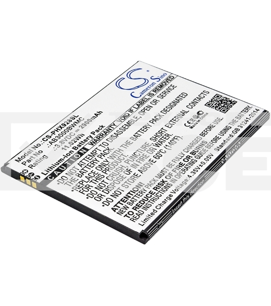 Аккумулятор CameronSinoCS-PHX928SL AB3000BWMC для Philips Xenium i928 3.8V / 2900mAh