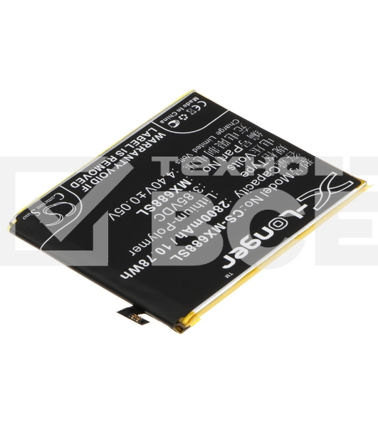 Аккумулятор CameronSinoCS-MX688SL BT68 для Meizu M3S mini 3.85V / 2800mAh / 10.78Wh