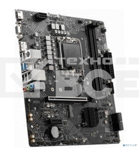 Материнская плата MSI PRO H610M-G DDR4, LGA 1700, Intel H610, 2xDDR4, 4xSATA, 1xM.2, 1xPCIe 4.0 x16, 1xPCIe 3.0 x1, 1xHDMI, 1xDP, 1xVGA, 1xRJ45 1Gb, 2xUSB-A 3.2 Gen 1, 4xUSB-A 2.0, 3x3.5мм, 7.1, mATX