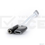 Переходник Cablexpert USB Type-C/Jack3.5 F+ Type-C F, черный, пакет (CCA-UC3.5F-02), фото2