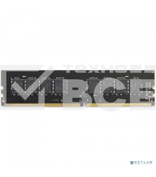 Оперативная память AMD 4GB DDR4 2400 DIMM(R744G2400U1S-UO) Performance Series, 1.2V, Non-ECC, CL15, Bulk