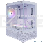 Компьютерный корпус 1STPLAYER MIKU Mi2-A White / mATX / 3x120mm LED fans / Mi2-A-WH-2F1R-W-1F1-W, фото4